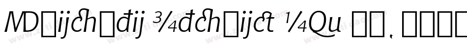 Chianti Italic GX BT字体转换